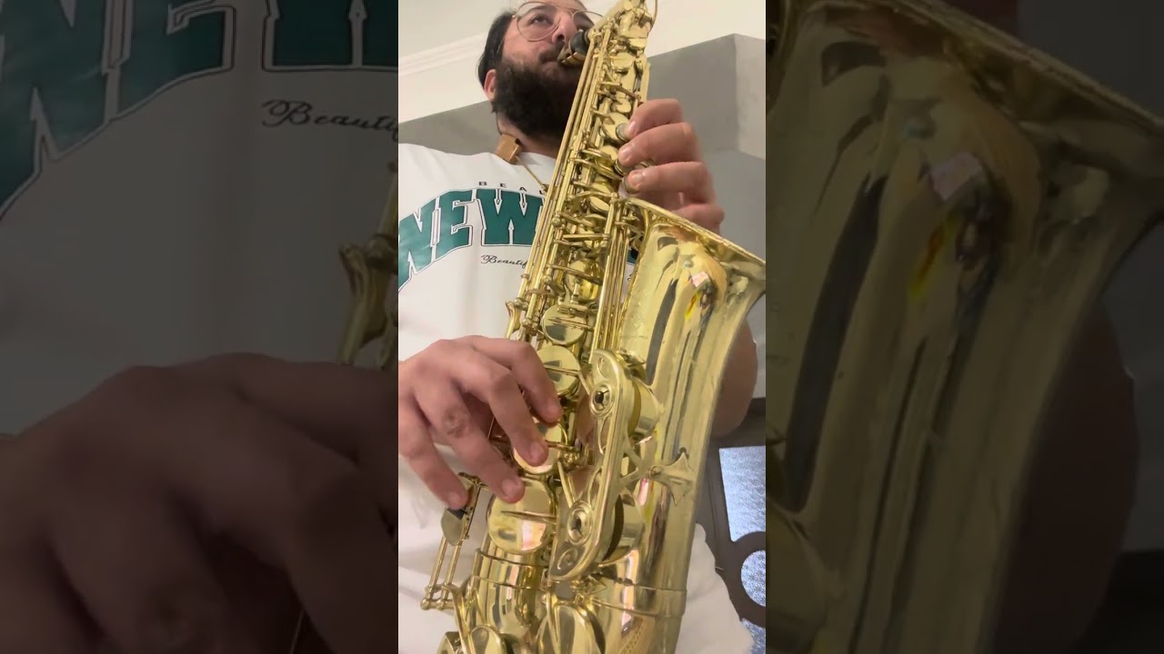⭕️Tutorial La saxofon - Doamne Familia mea ✅🎷lecție la saxofon - 9