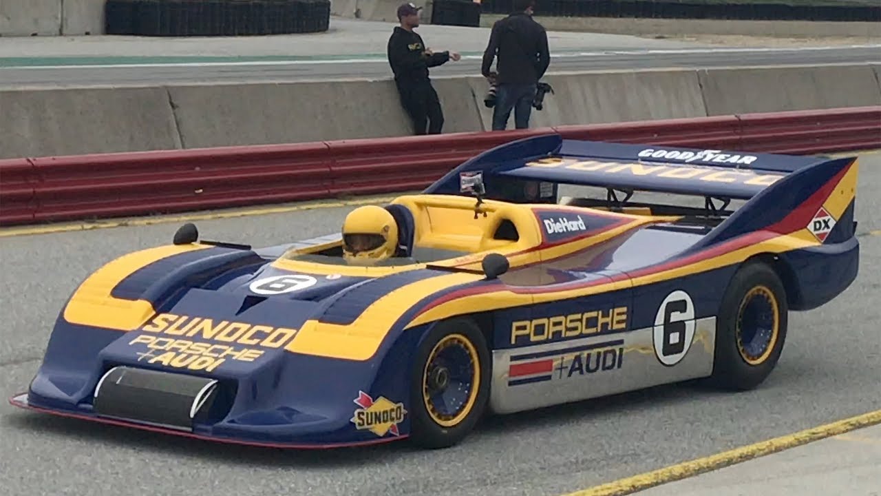 Porsche 917/30 at Laguna Seca - Two Perfectly Restored Models on the Track