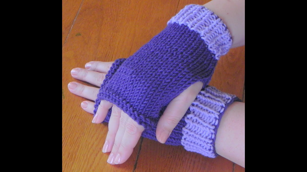 How to Knit Lesson Two - Fingerless Mittens