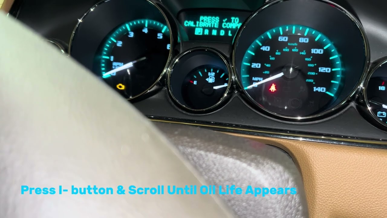 2008-2017 Buick Enclave - How to Reset Oil Maintenance Light