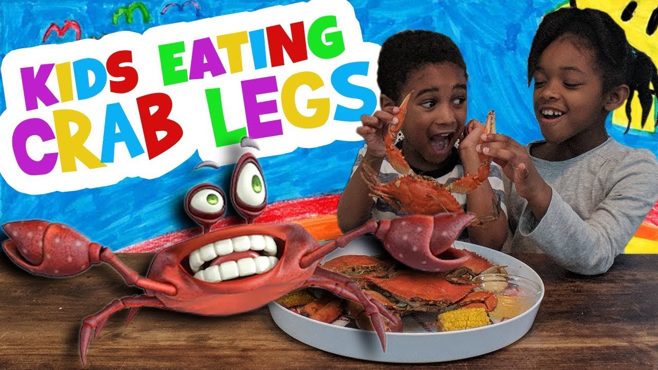 Kids Eating Crab Legs - Louisiana Seafood and Food - Buddy and Sister