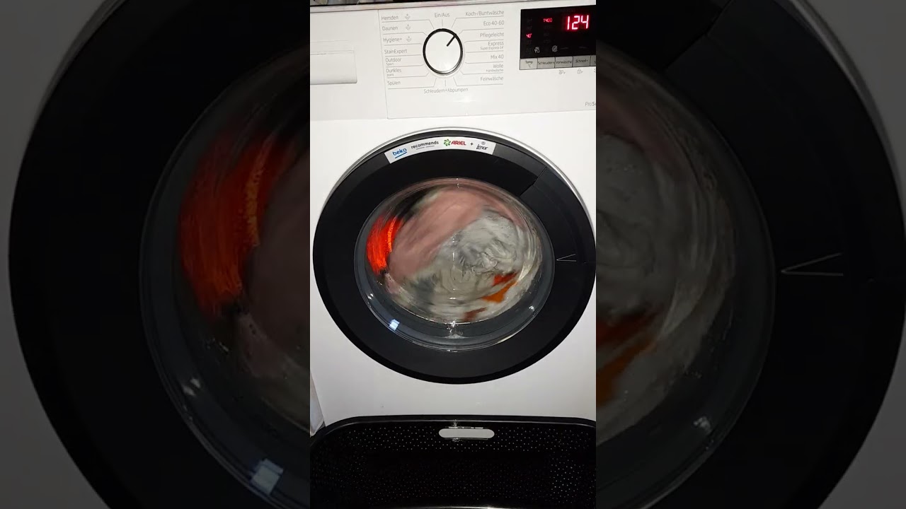 Hauptwäsche waschmaschine von Beko sie läuft auf Eco 40-60 