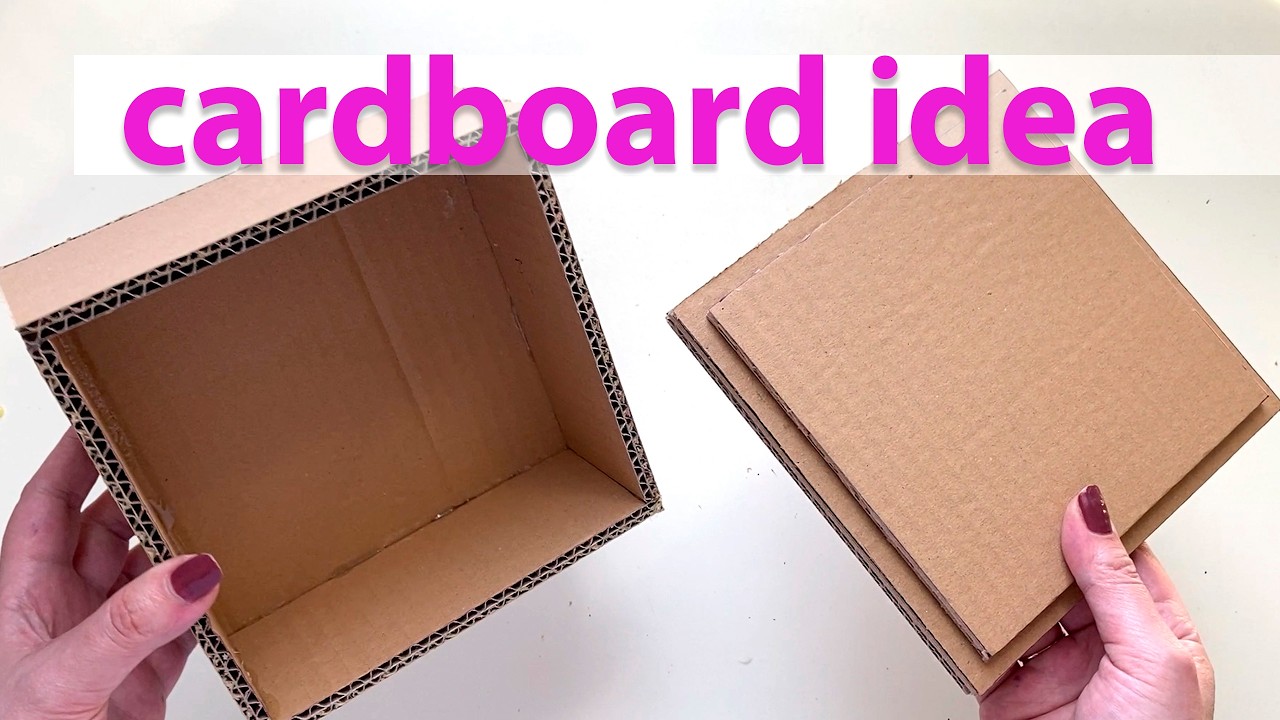 DIY Cardboard Jewelry Box | How to Make a Beautiful Paper Box
