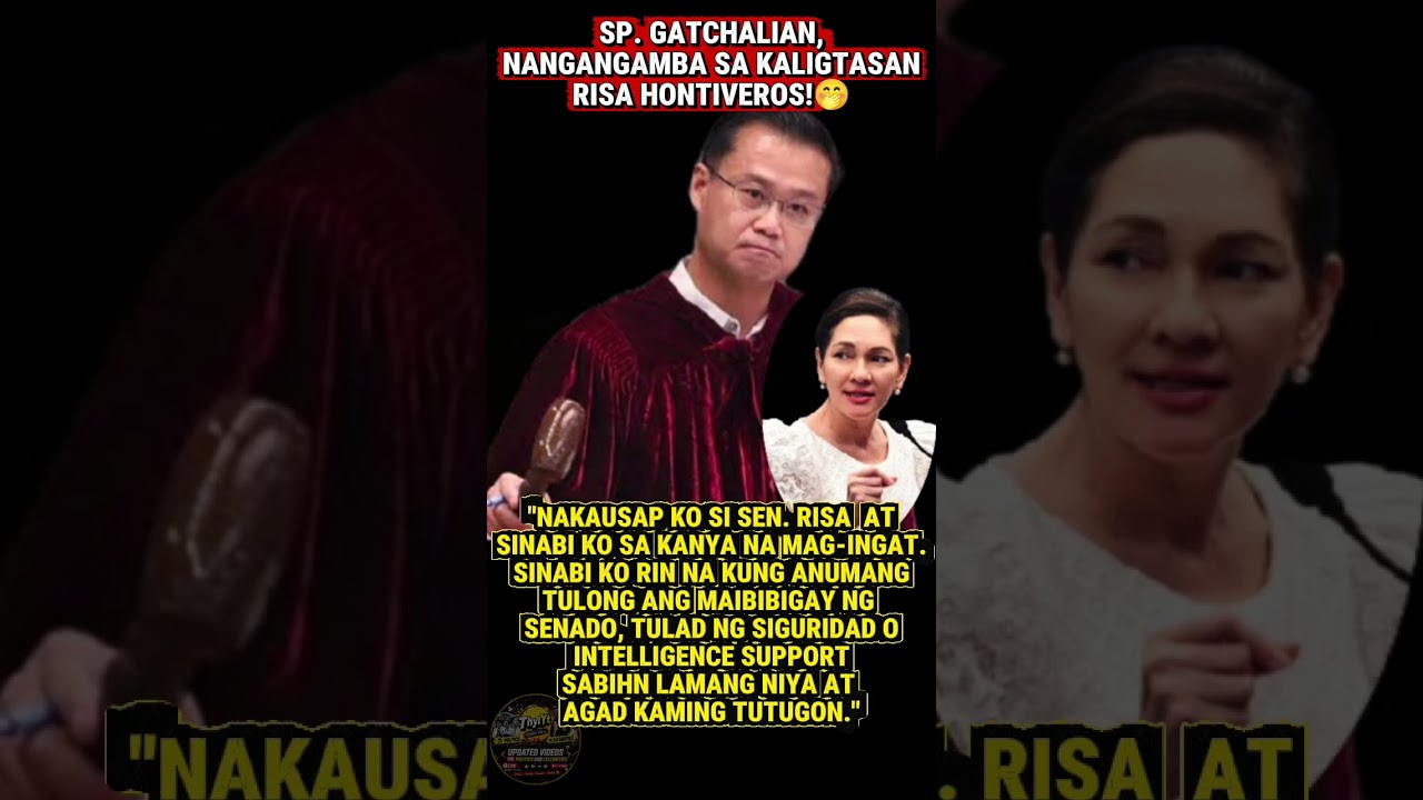SP SHERWIN GATCHALIAN, NANGANGAMBA SA KALIGTASAN NI SEN. RISA HONTIVEROS #shorts