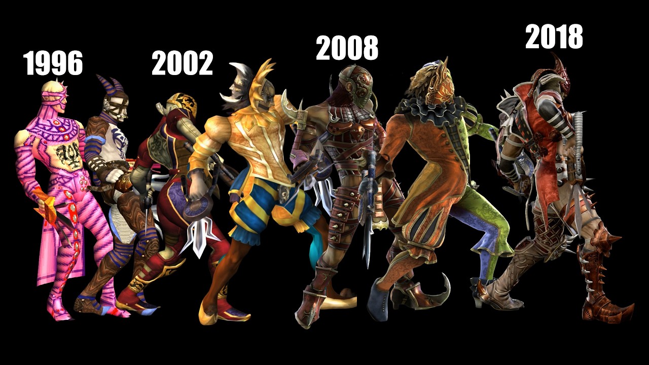 Evolution of Soul Calibur Characters - 1996 to 2018 *UPDATED* + Alternate Costumes