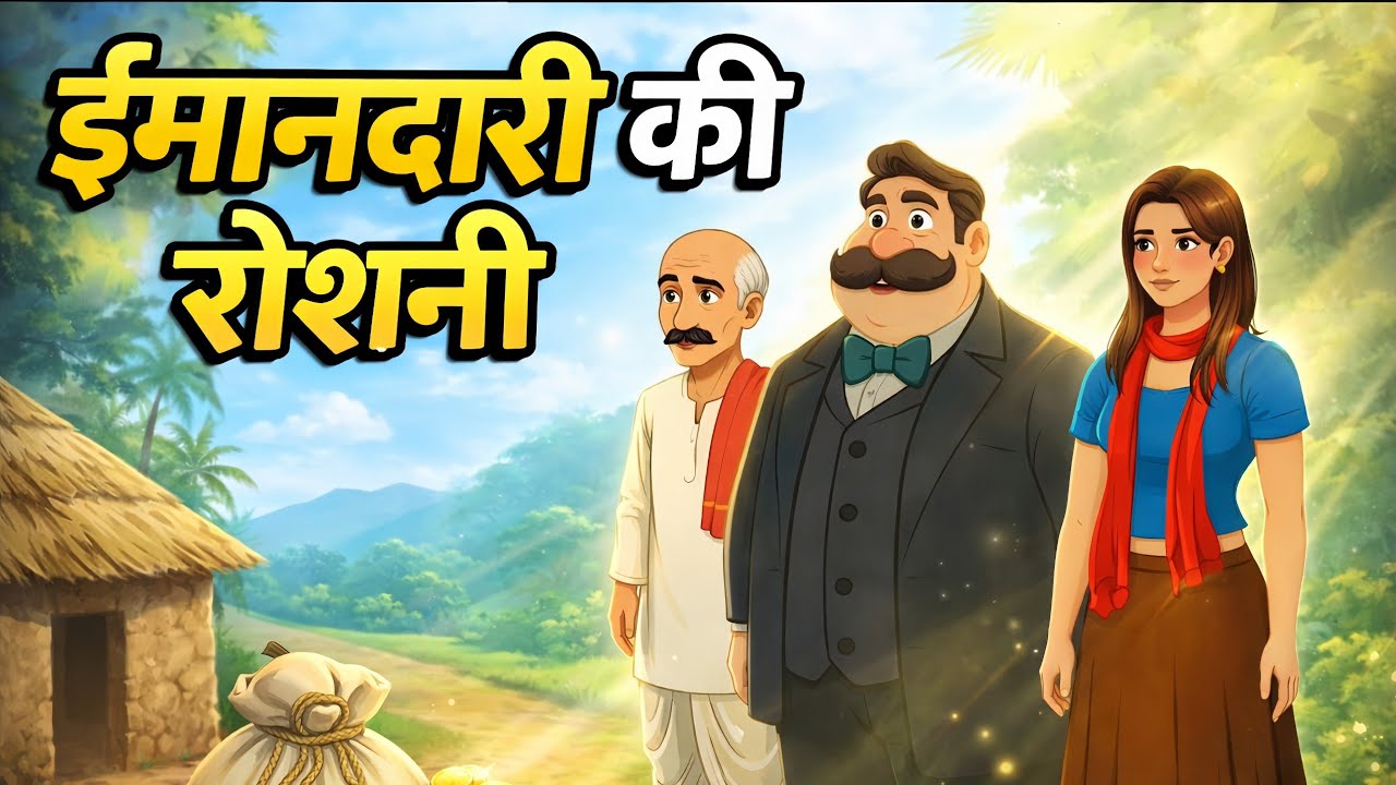 “ईमानदारी की Power | Gareeb se Amir Banne ki Kahani”#moralstory #emotionalstory #cartoonstory