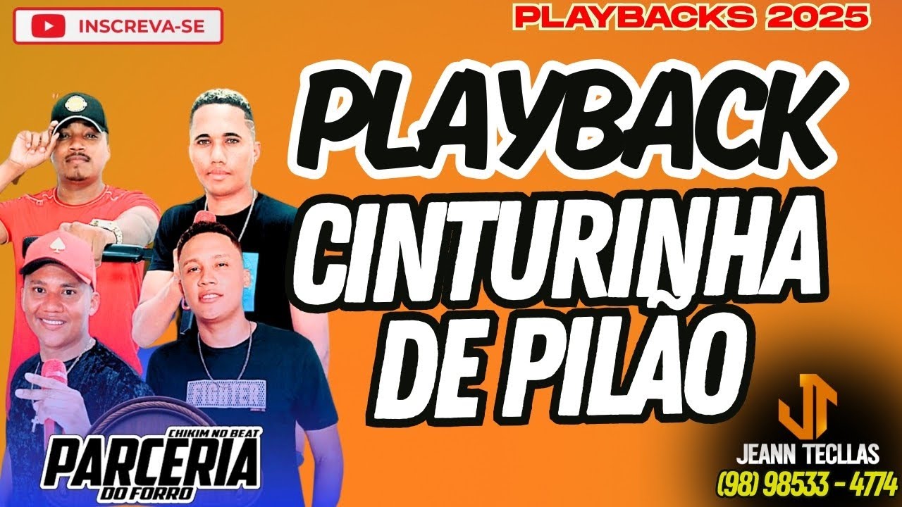 PLAYBACK CINTURINHA DE PILÃO - RITMO PARCERIA DO FORRÓ 🎹🔥 #karaoke #playback