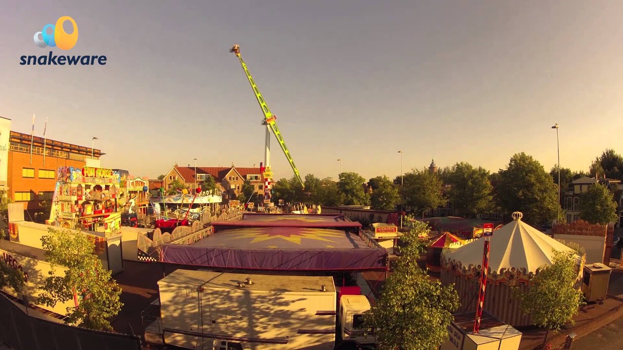 Opbouw Sneekweek Kermis 2013 Timelapse