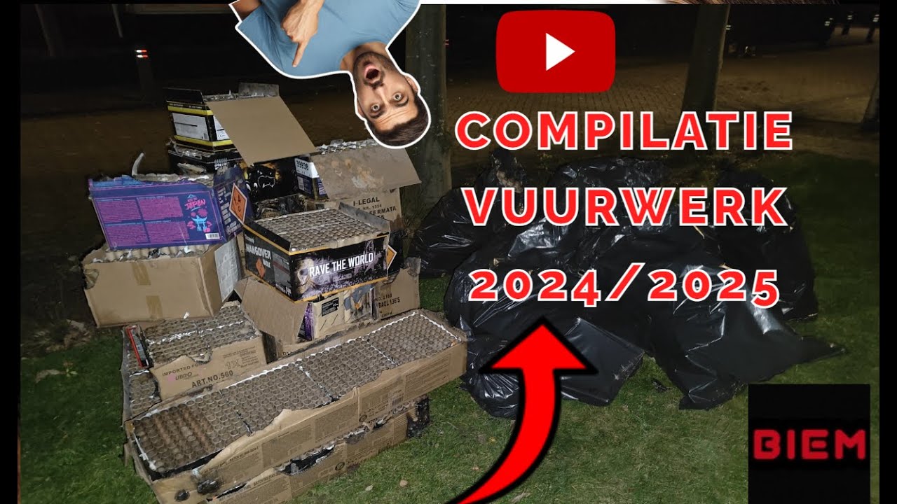 COMPILATIE VUURWERK OUD EN NIEUW 2024/2025
