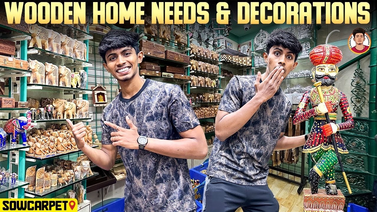 Wooden Home Needs & Decorations | Sowcarpet📍 | Naveen’s Thought