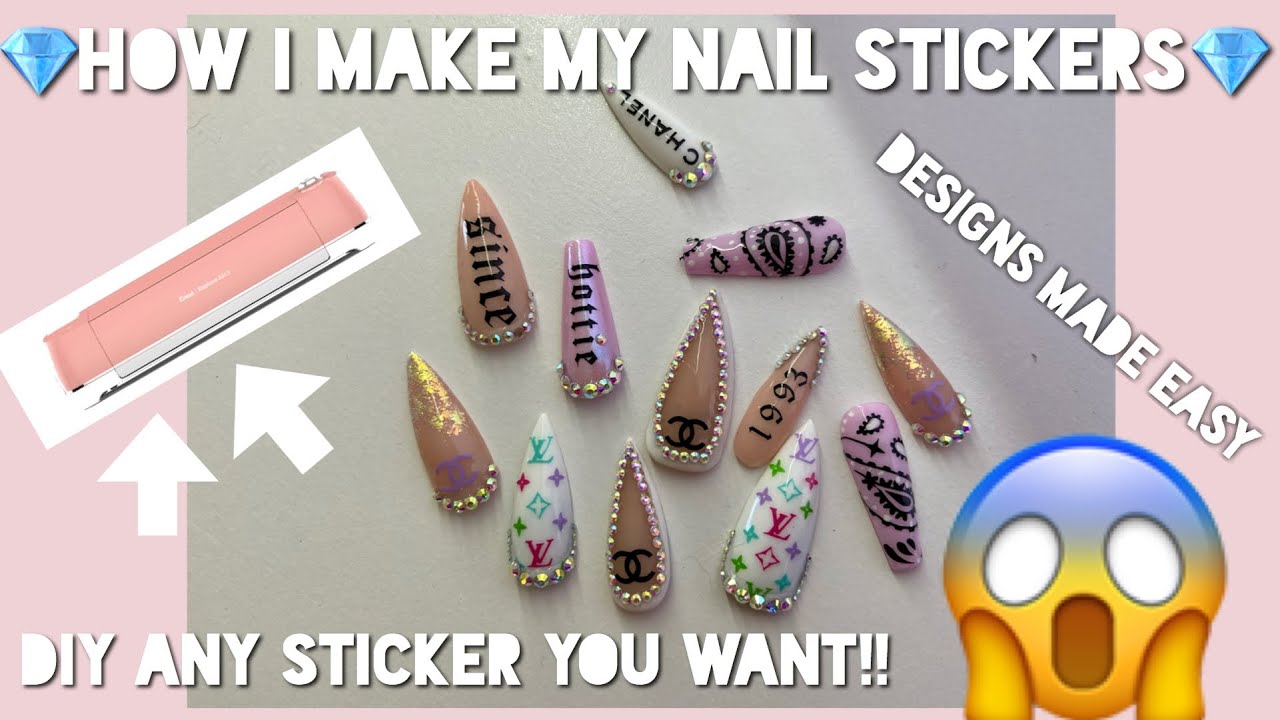 Сделай сам | как я делаю наклейки для ногтей | легко | мини-урок Cricut | vanity Val