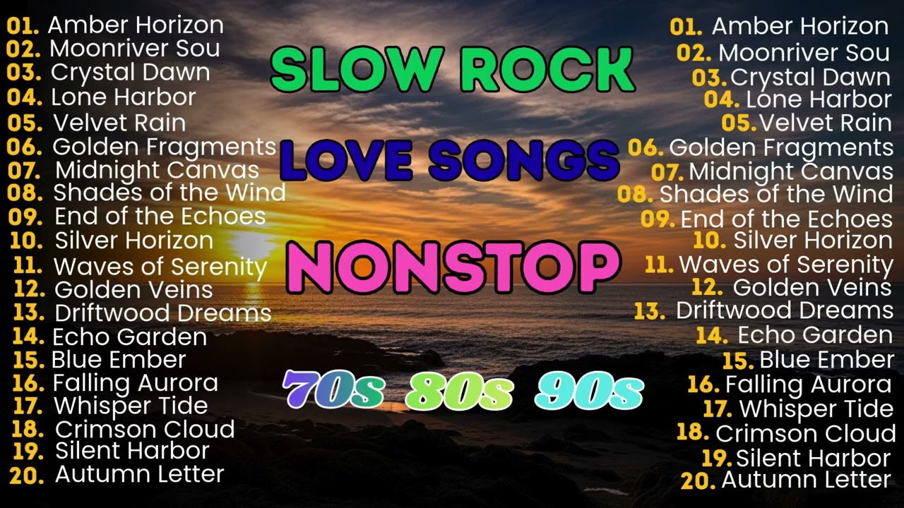 Slow Rock Love Songs Collection 70s 80s 90s | Romantic Soft Rock for Relaxing Nights