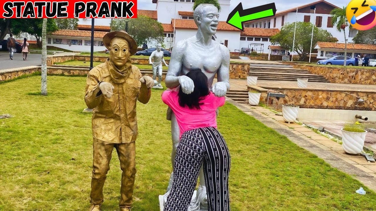 She Thought It Was A Statue! Statue Prank...