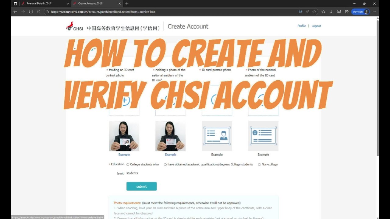 How to Create and Verify CHSI Account | Part 1 (Creating CHSI account after graduation) | China