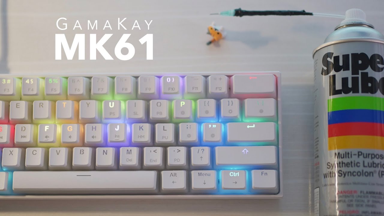 Spray Lubed MK61 Typing Sounds | Gateron Optical Yellow Switches