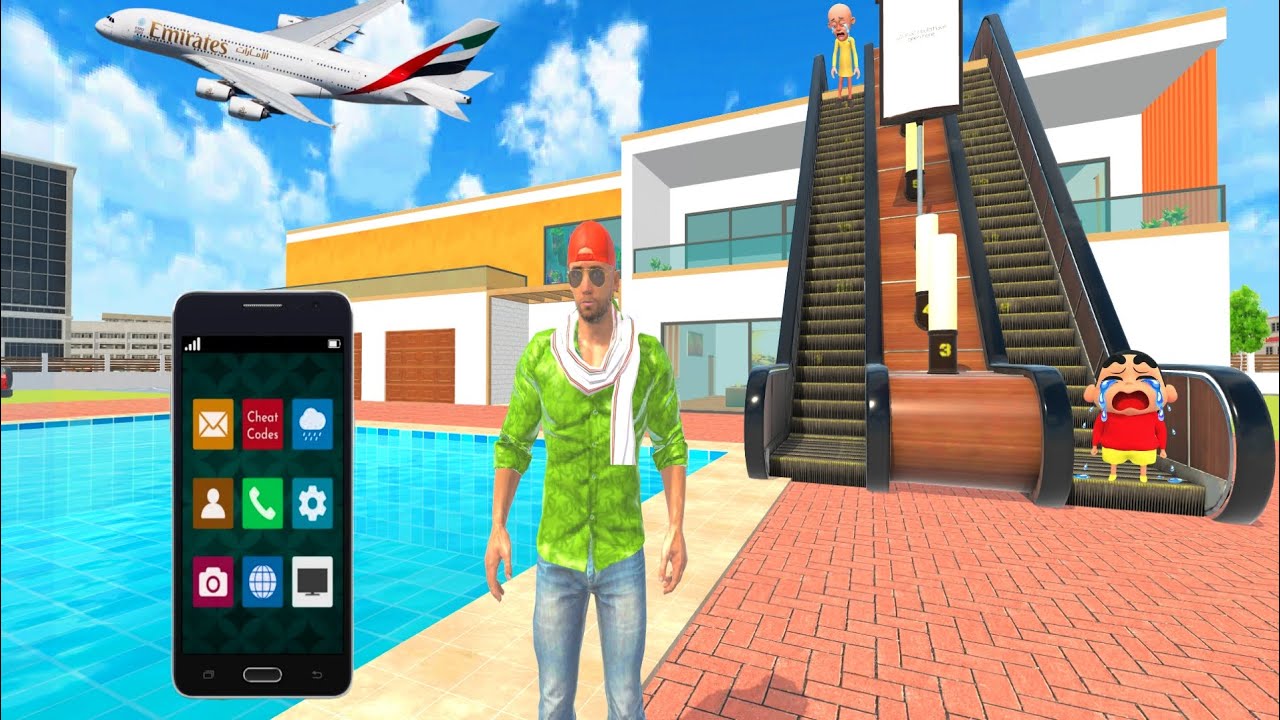 यह देखो दोस्तों मैं अपने घर पर एलीवेटर लगा लिया || Indian theft aura Semuletor #gaming #games 