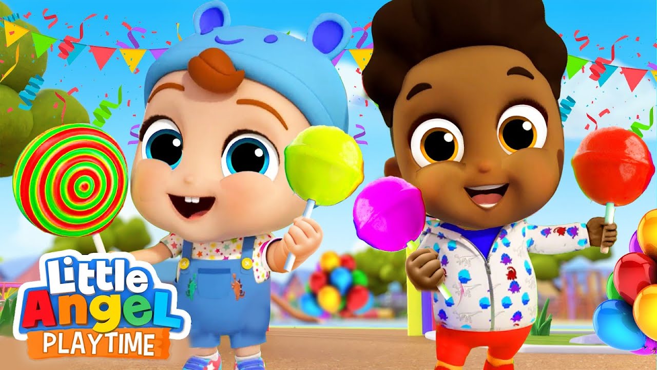 Lollipop Song  | Fun Sing Along Songs by Little Angel Playtime