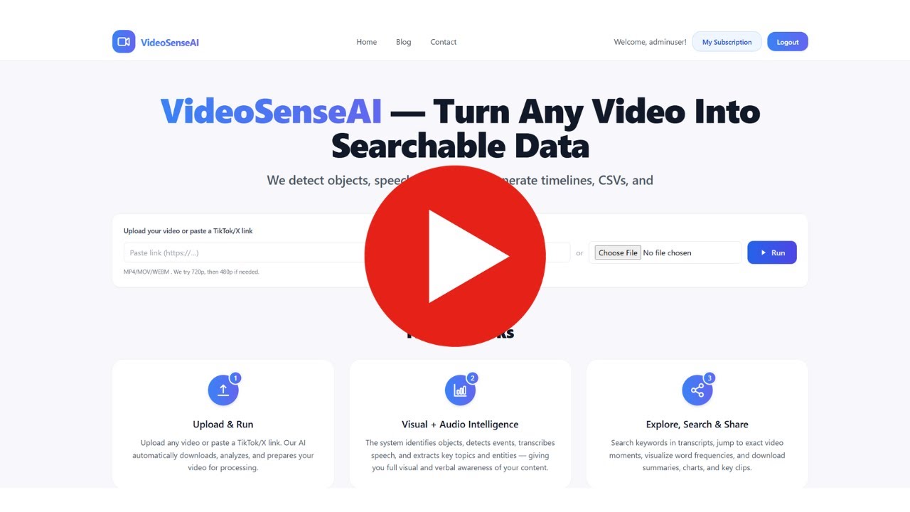 How to Turn Any Video Into Searchable Data | VideoSenseAI Tutorial