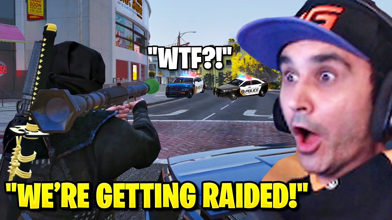 Реакция Summit1g на объявление полицией войны с бандой Чанг в GTA Prodigy RP