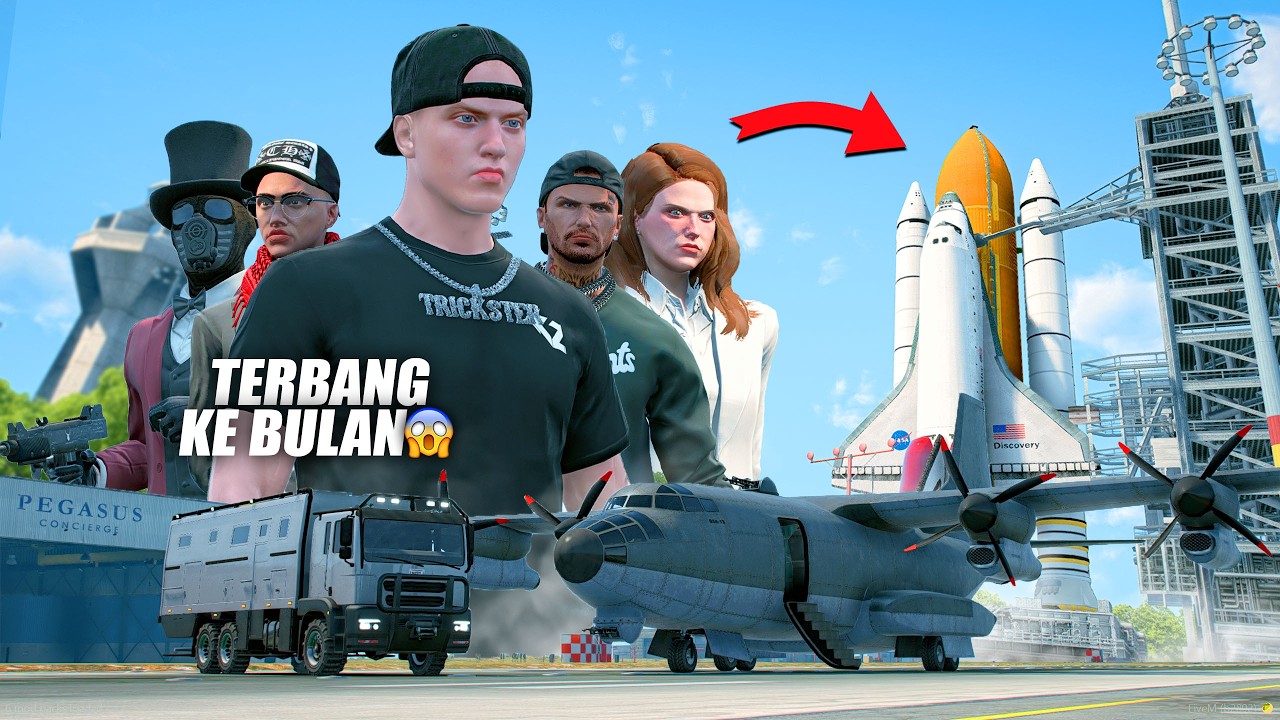 MISI KEI PERGI KE BULAN LUAR ANGKASA DI GTA 5 ROLEPLAY