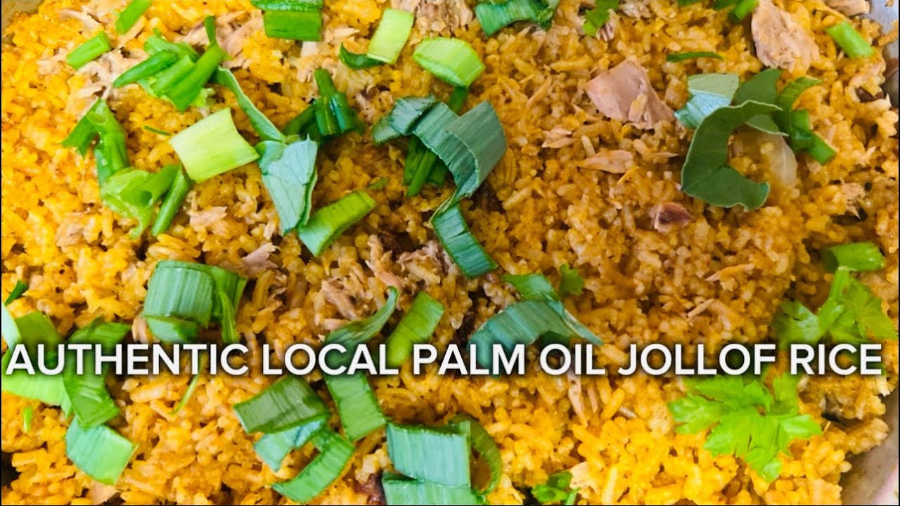 AUTHENTIC NATIVE PALM OIL JOLLOF RICE  #food #healthy #palmoiljollof