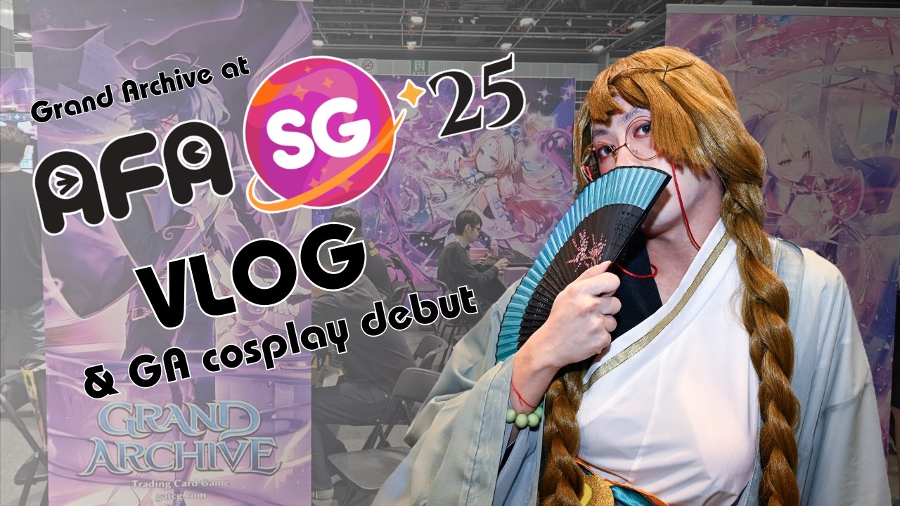 Kongming Cosplay Debut!! Grand Archive @ AFASG 2025 | A short vlog