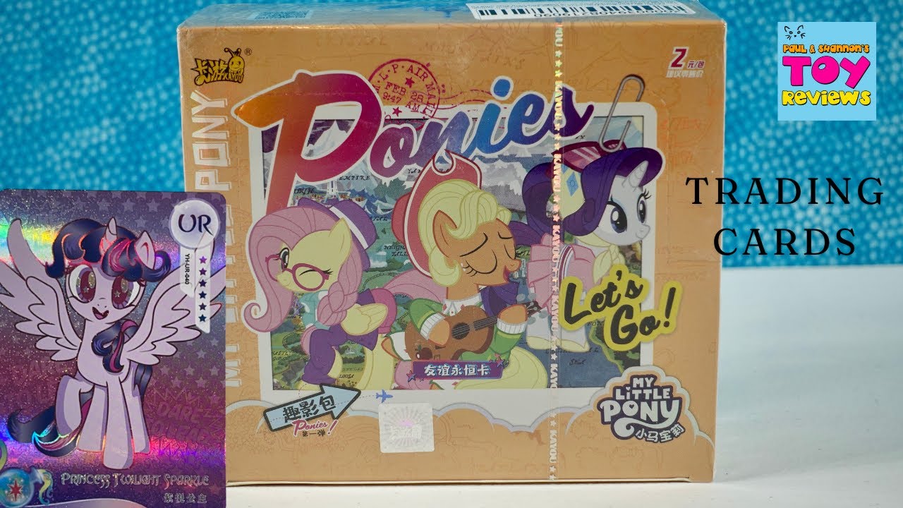 Распаковка коллекционных карточек My Little Pony Kayou Let's Go