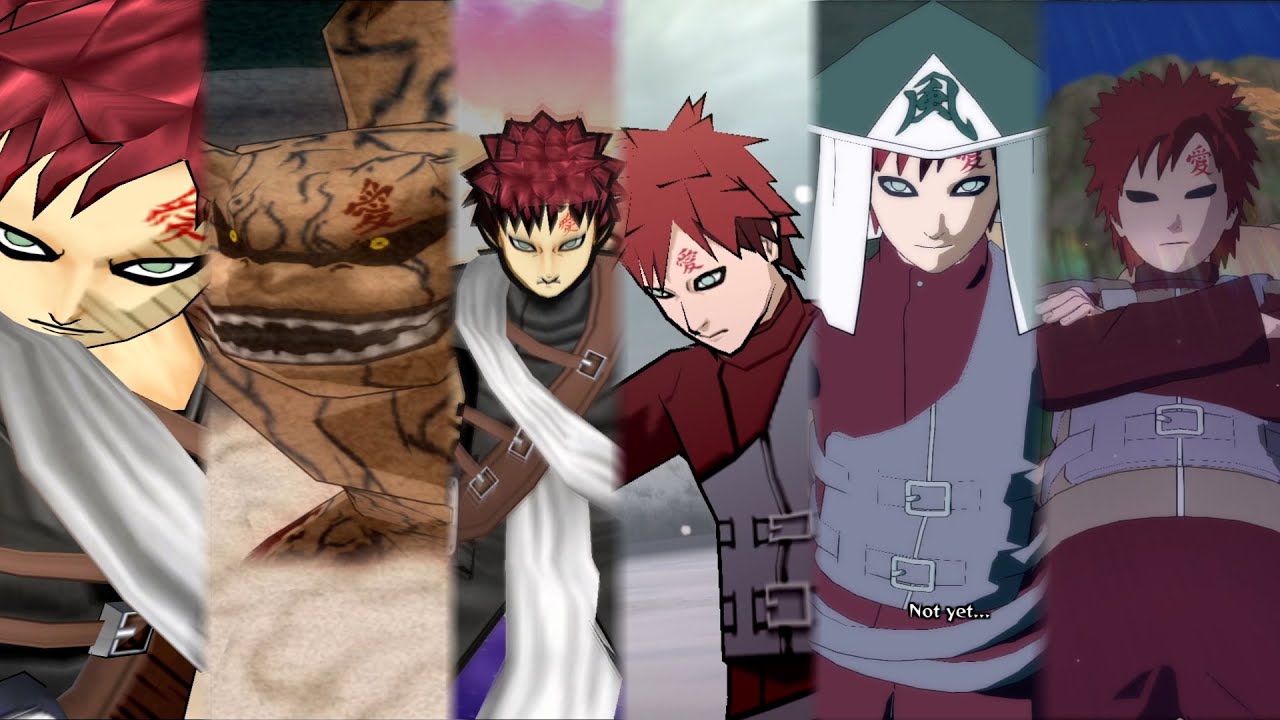 Gaara Ultimate Jutsus Evolution in All Naruto Ultimate Ninja Series