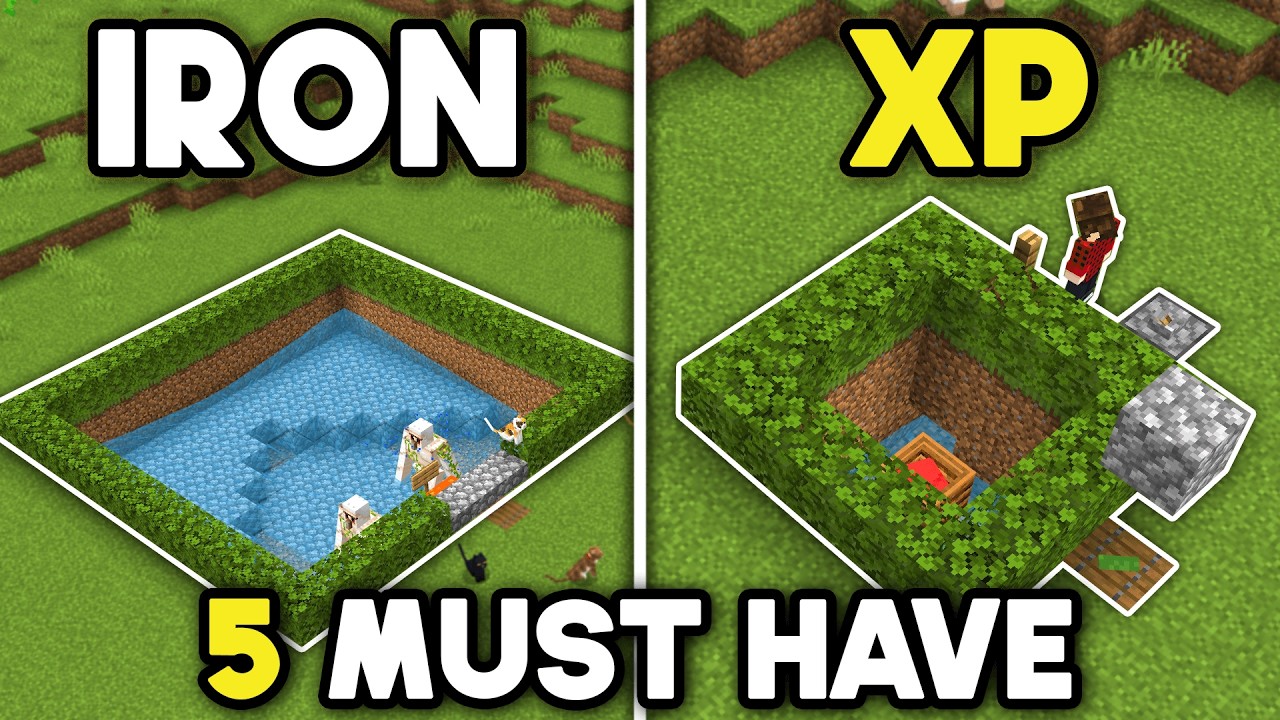 Top 5 Minecraft Bedrock 1.21 Farms You NEED to Build (2025)