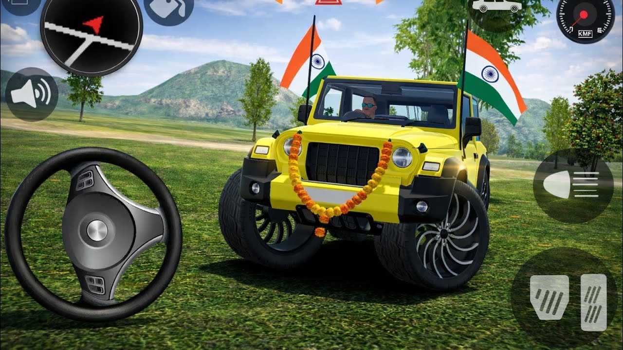 Modified Mahindra thar 😈 game: indian car (gadi wala game) car game -android game play 