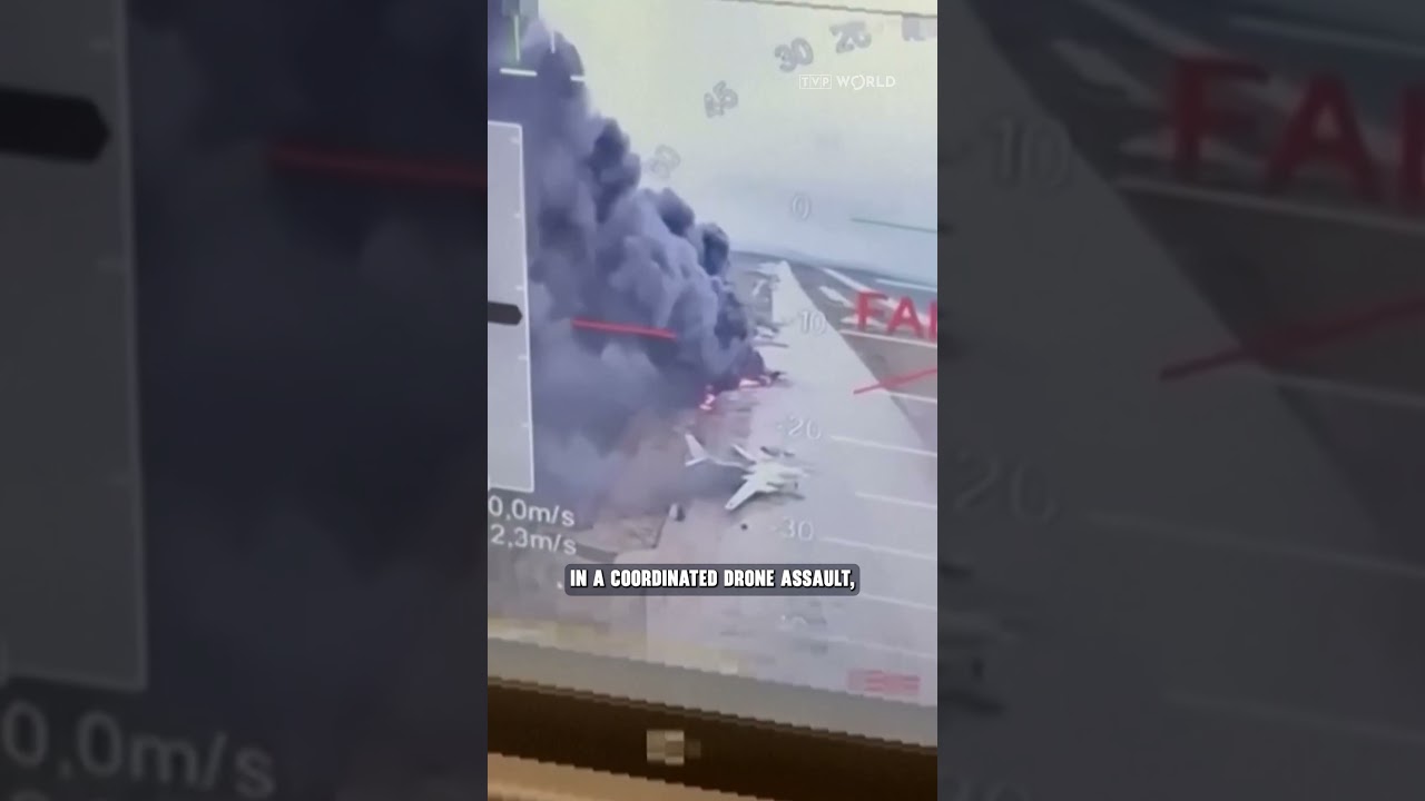 UP TO 40 RUSSIAN BOMBERS HIT IN UKRAINE DRONE ATTACK