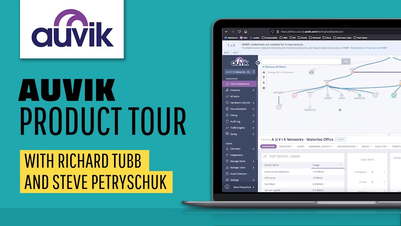 Auvik Networks Demo and Product Tour | Cloud Based Network Monitoring & Management