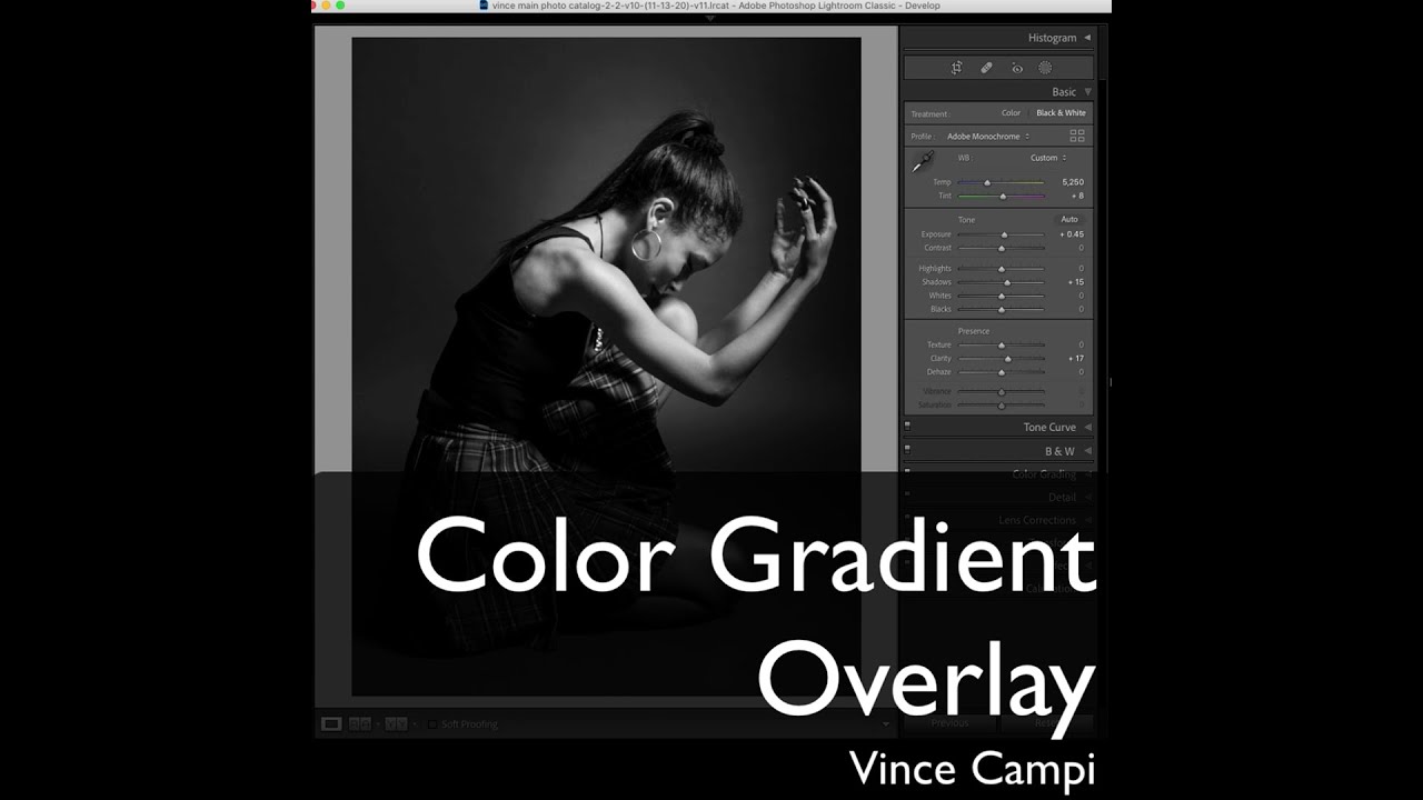 Color Gradient Overlay in Adobe Photoshop