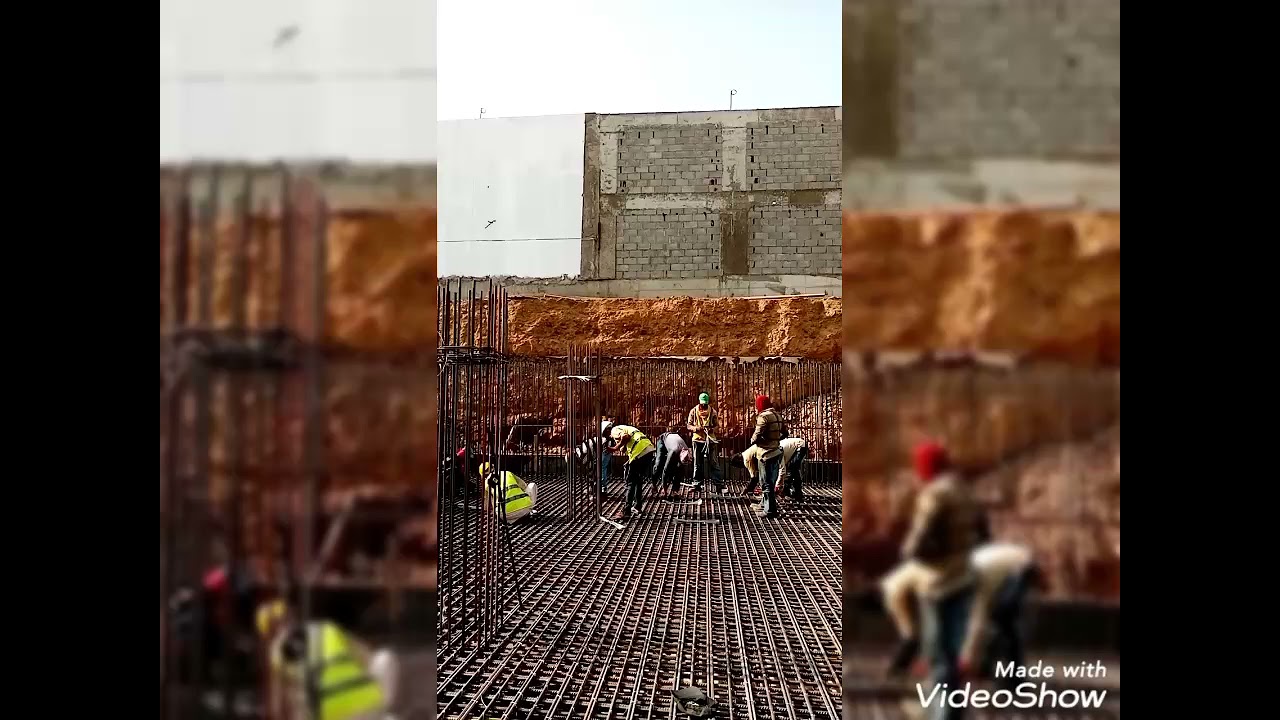 المرحله الاولى تسليح لبشة خزان