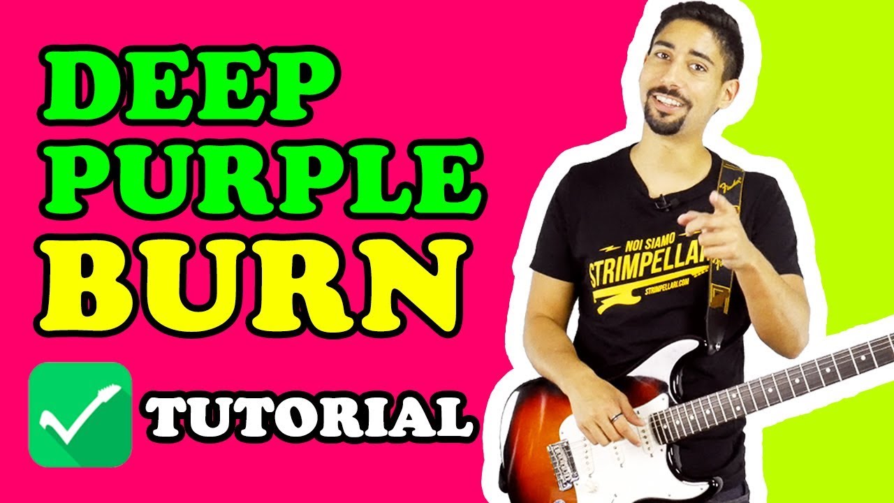 🎸 TUTORIAL CHITARRA: Il Riff di Burn dei Deep Purple