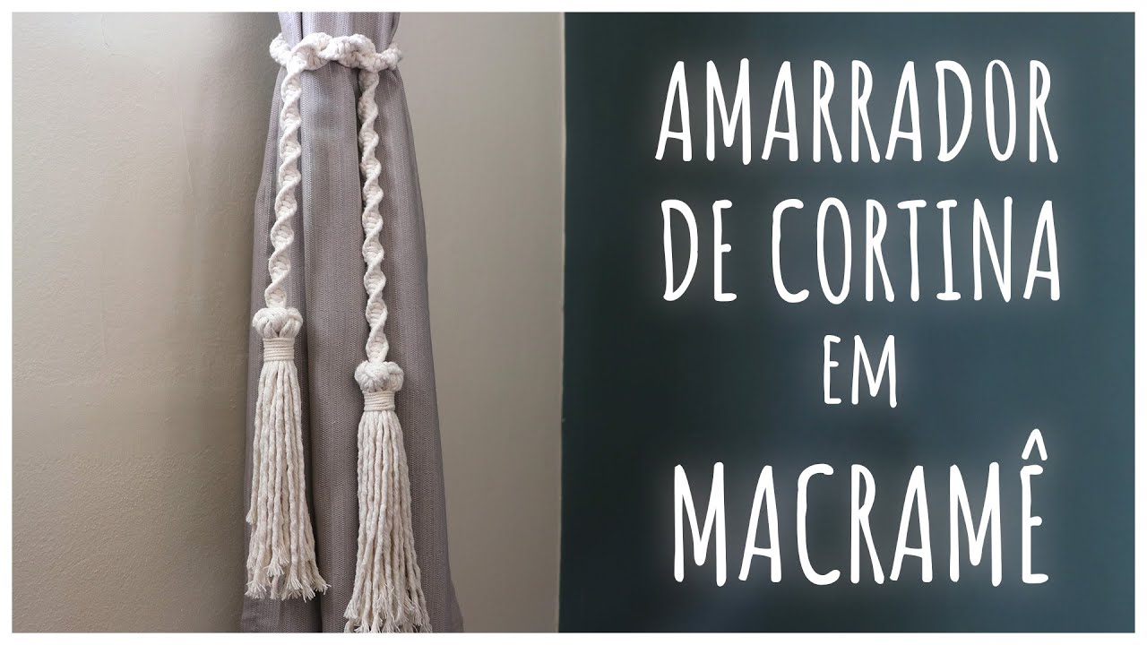 🌿 Como Fazer Prendedor de Cortina em Macramê – Passo a Passo Simples!