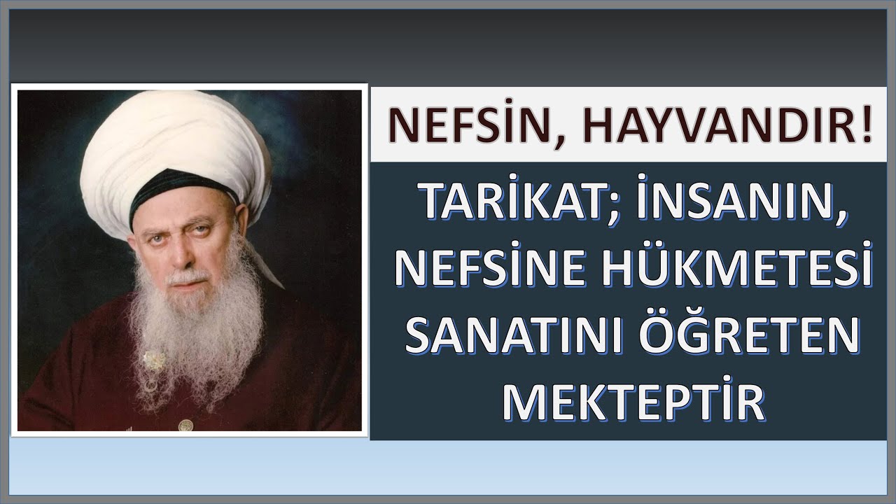 Şeyh Nazım Kıbrısi- Nefsin hayvandır, tarikat; nefse hükmetmeyi öğreten mekteptir (3-11-1998/Lefke)