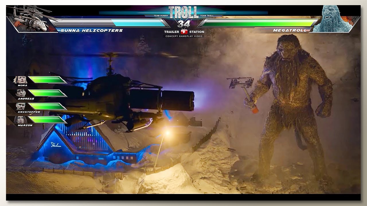 Megatroll vs Sunna Helicopters with Healthbars