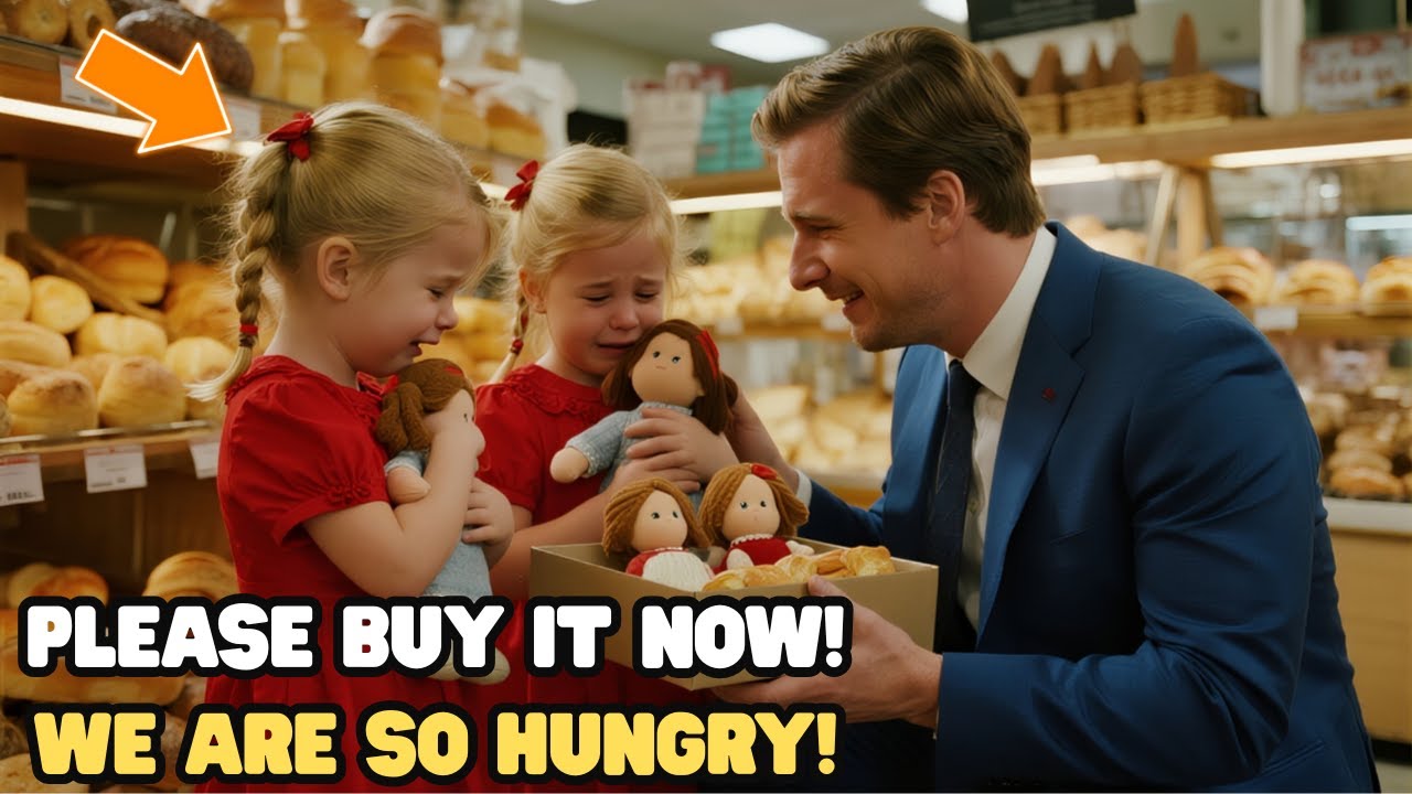 POOR TWINS BRING DOLL BOX TO BAKERY, BEG TO TRADE FOR BREAD AND MILK — Billionaire overhears