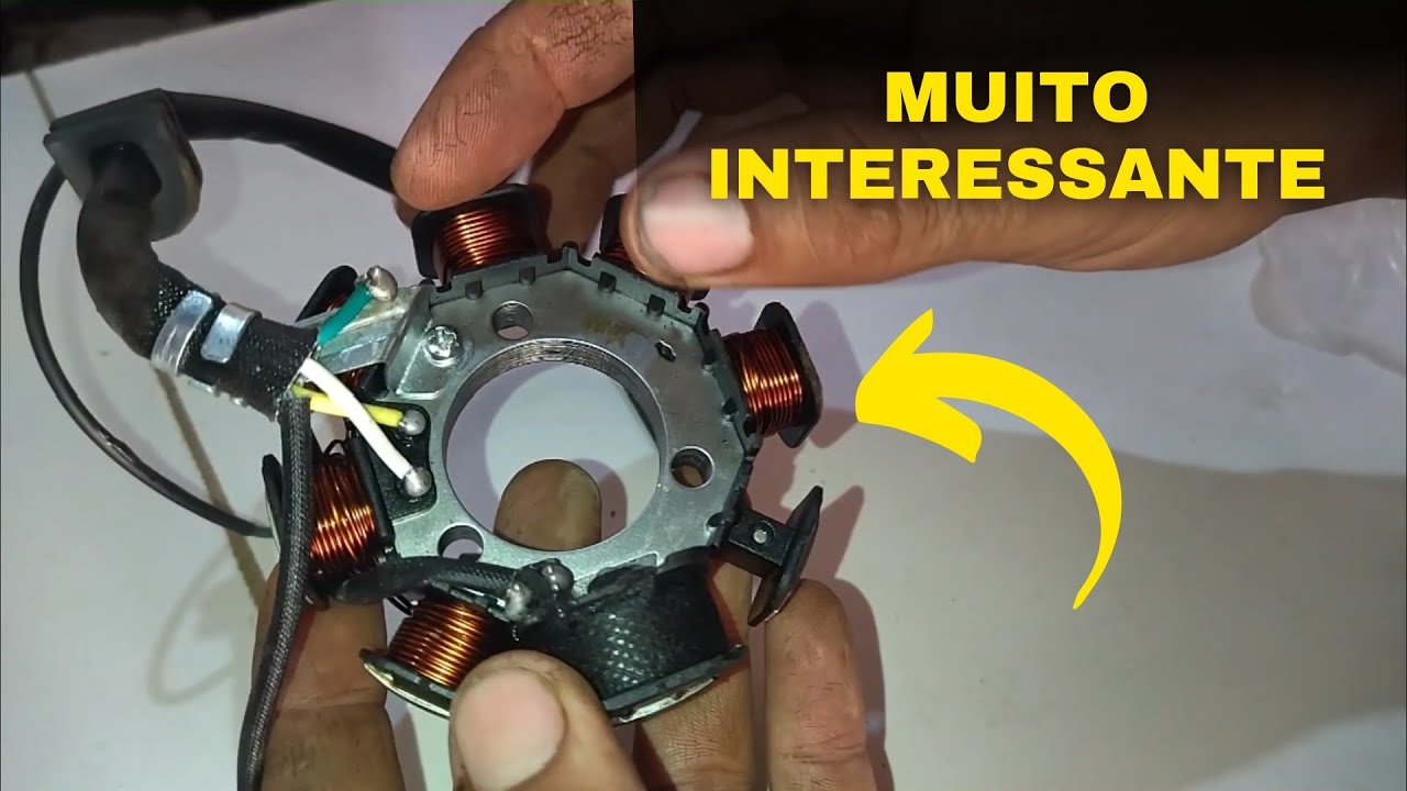 Como funciona o estator das motos suas bobinas e seus fios ?