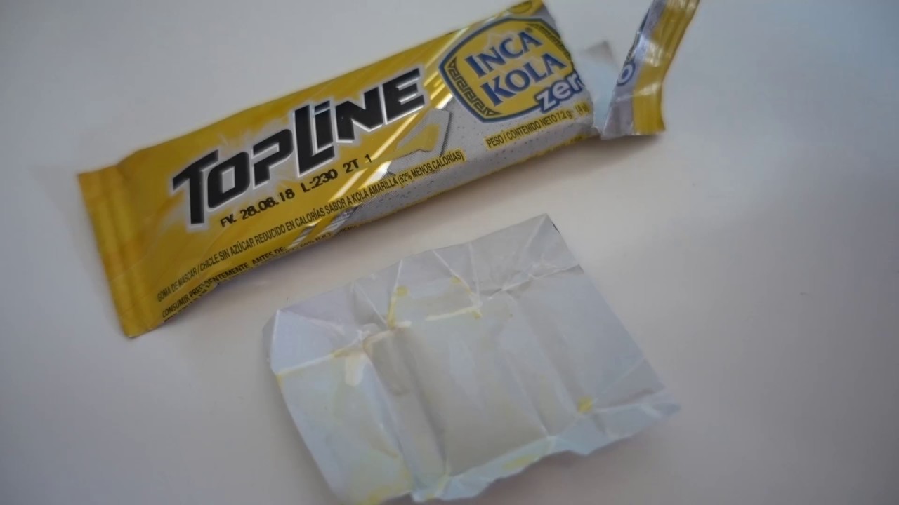 Chicle de Inca Kola Zero Topline