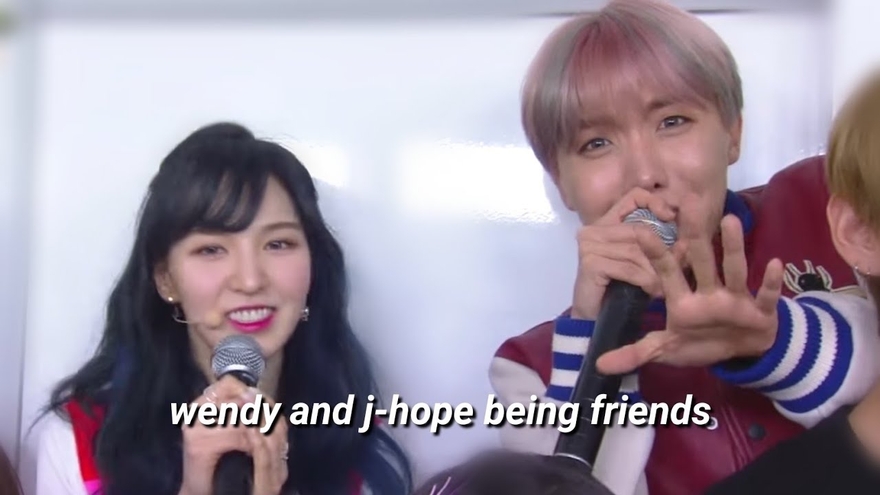 wendy and j-hope being friends