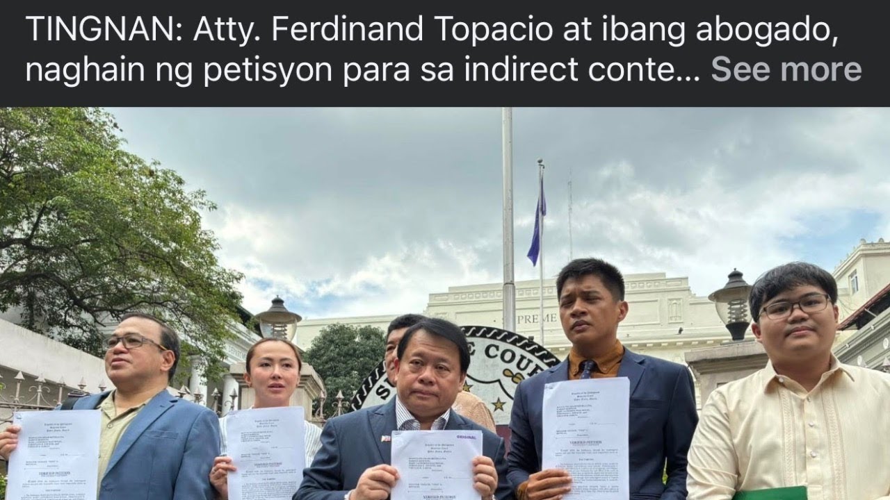 SP Tito Sotto nireklamo sa Korte Suprema nina Ferdinand Topacio