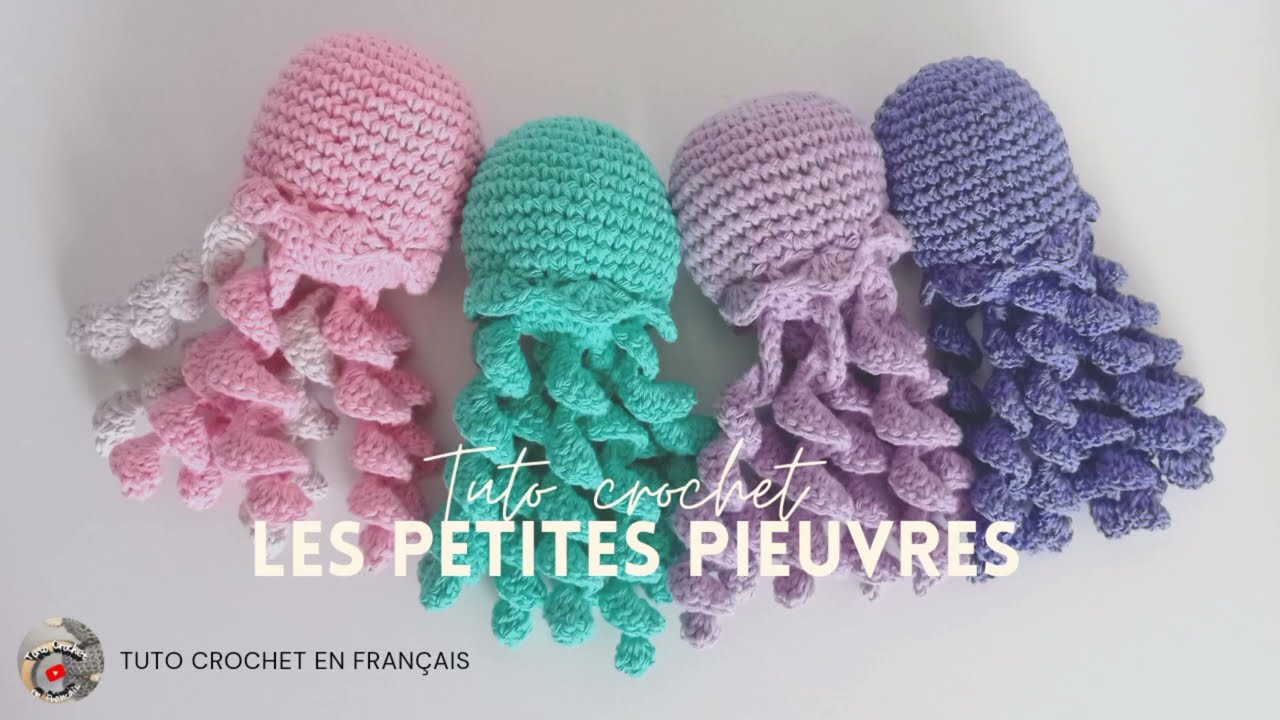 🪼 Les petites pieuvres au Crochet - Amigurumi - Tuto Crochet en Français 🪼