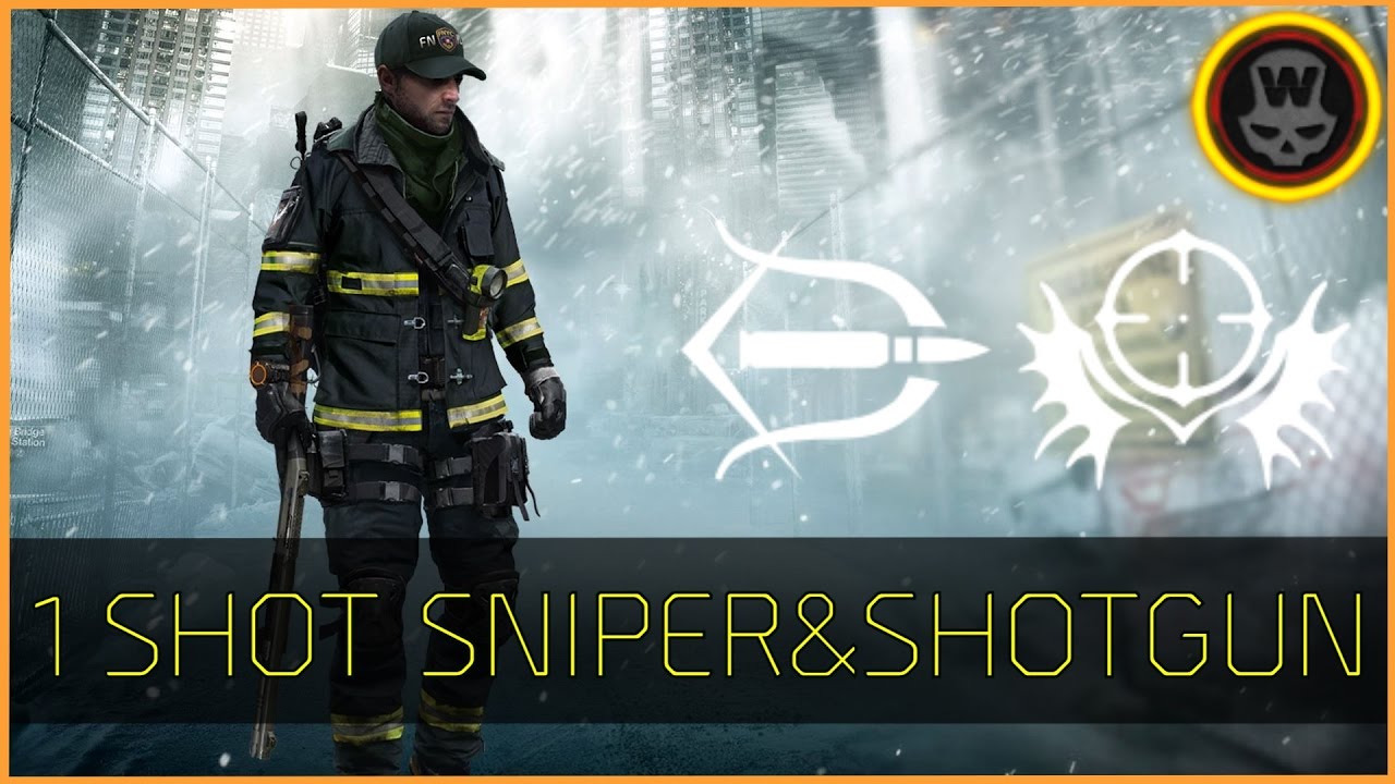 The Division 1.4 PTS - Solo Sniper&Shotgun 1 Shot Build gameplay