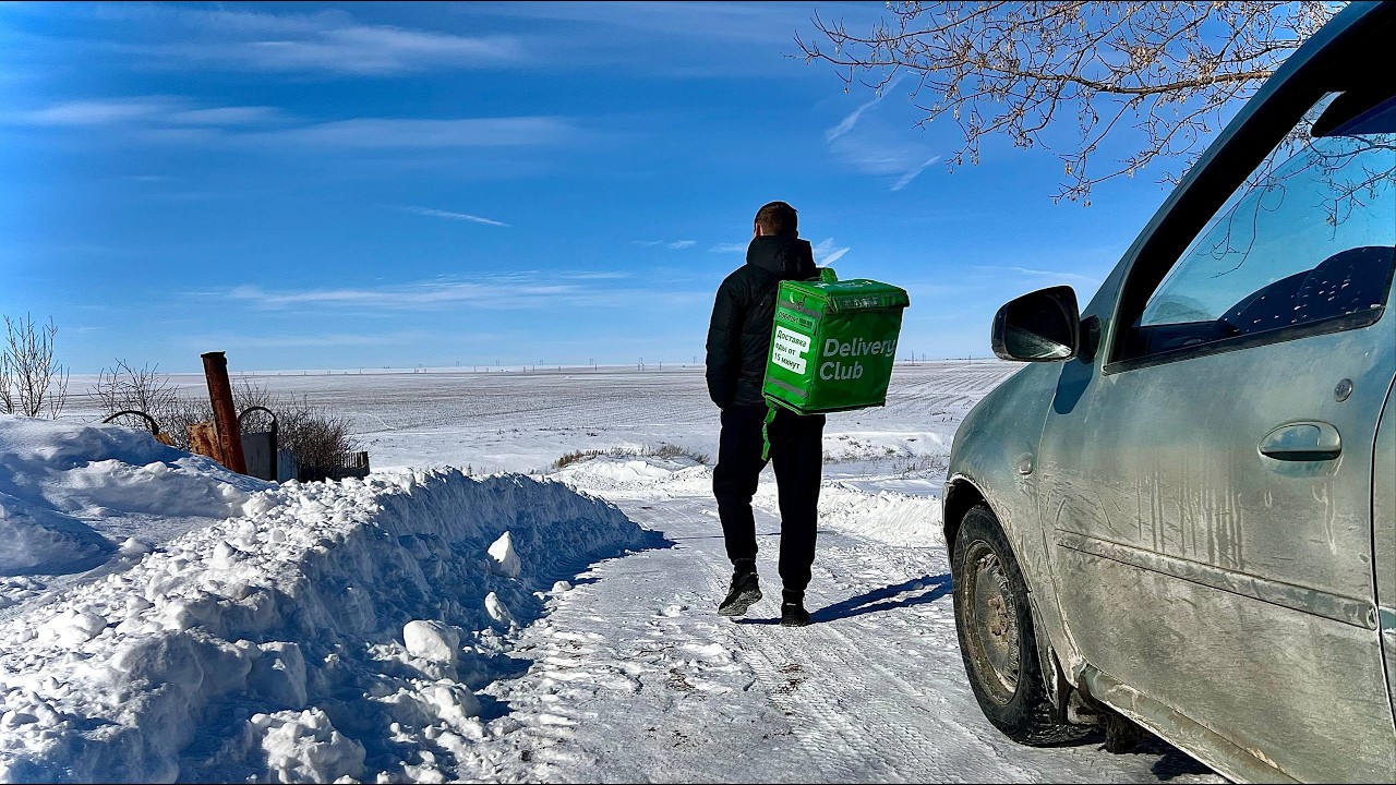 ПОРАБОТАЛИ В ДОСТАВКЕ И ПОЕХАЛИ НА ДАЧУ