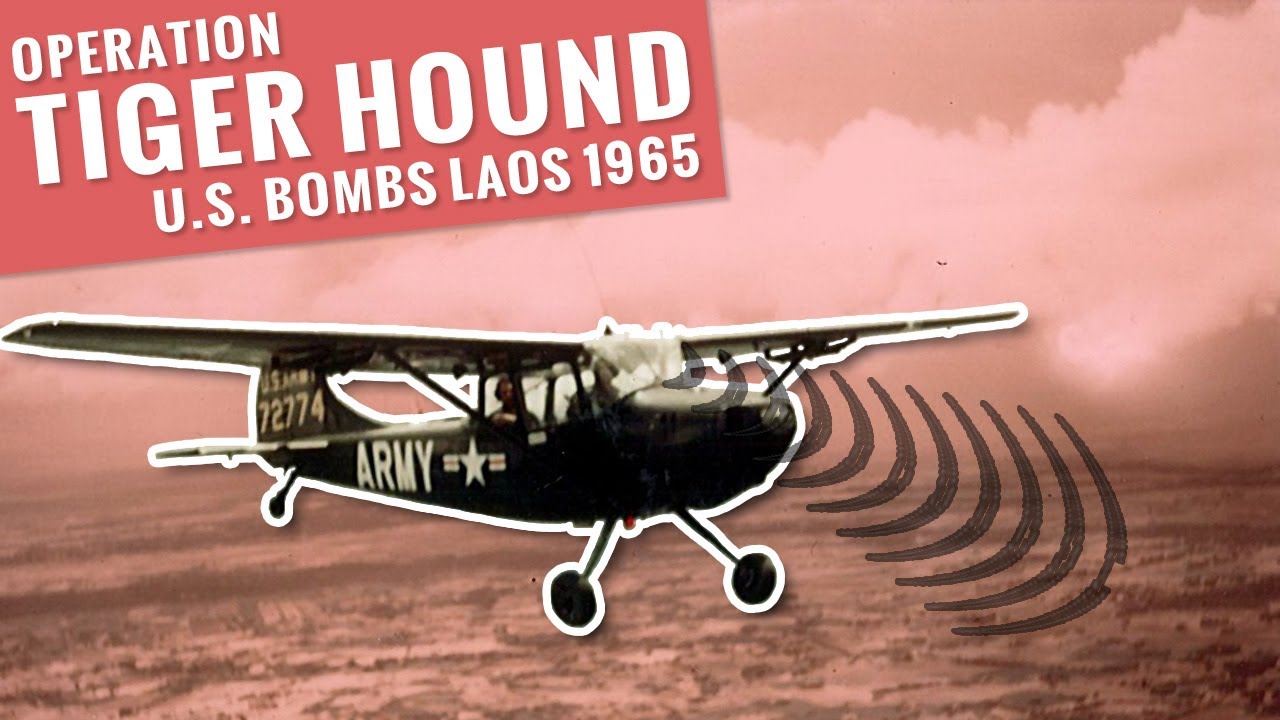U.S. bombs southeastern Laos : Operation TIGER HOUND : Vietnam War 1965