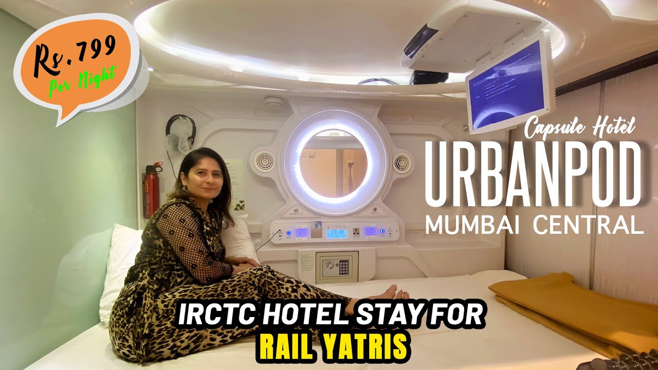India's First Capsule Hotel For Train Traveler | Urbanpod Hotel Tour Mumbai Central | Rs.799 per N