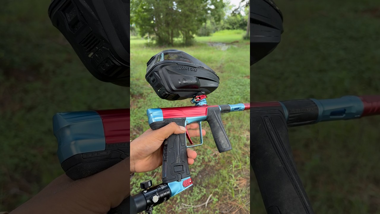 Planet Eclipse Geo R5 and Dye M3+ shooting comparison#paintball#planeteclipsepaintball#dyepaintball