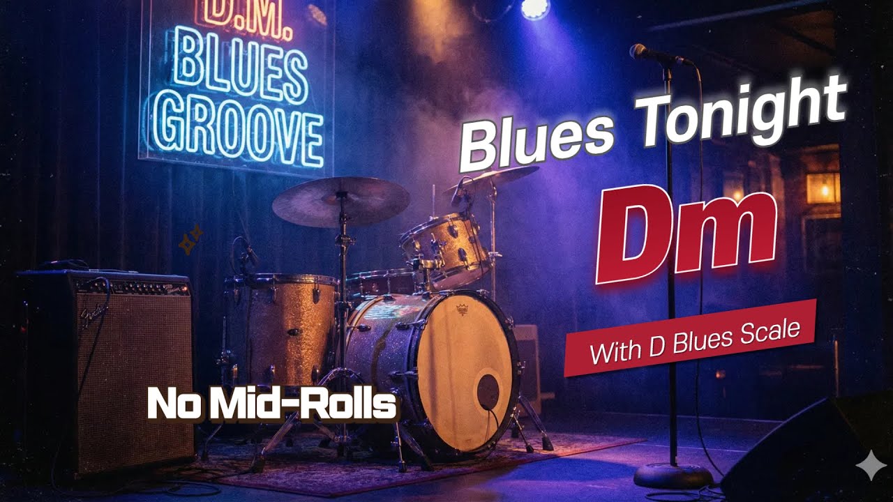 Smooth & Groovy Dm Blues Jam | Perfect for D Blues Scale Practice